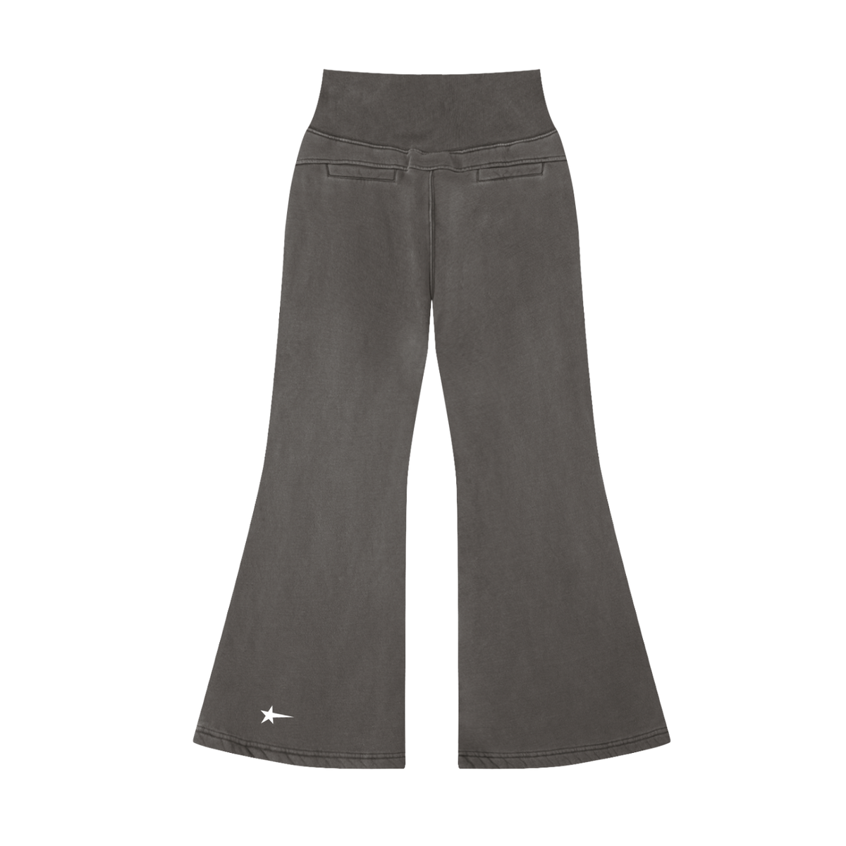 Vintage Washed Flared Fleece Pants