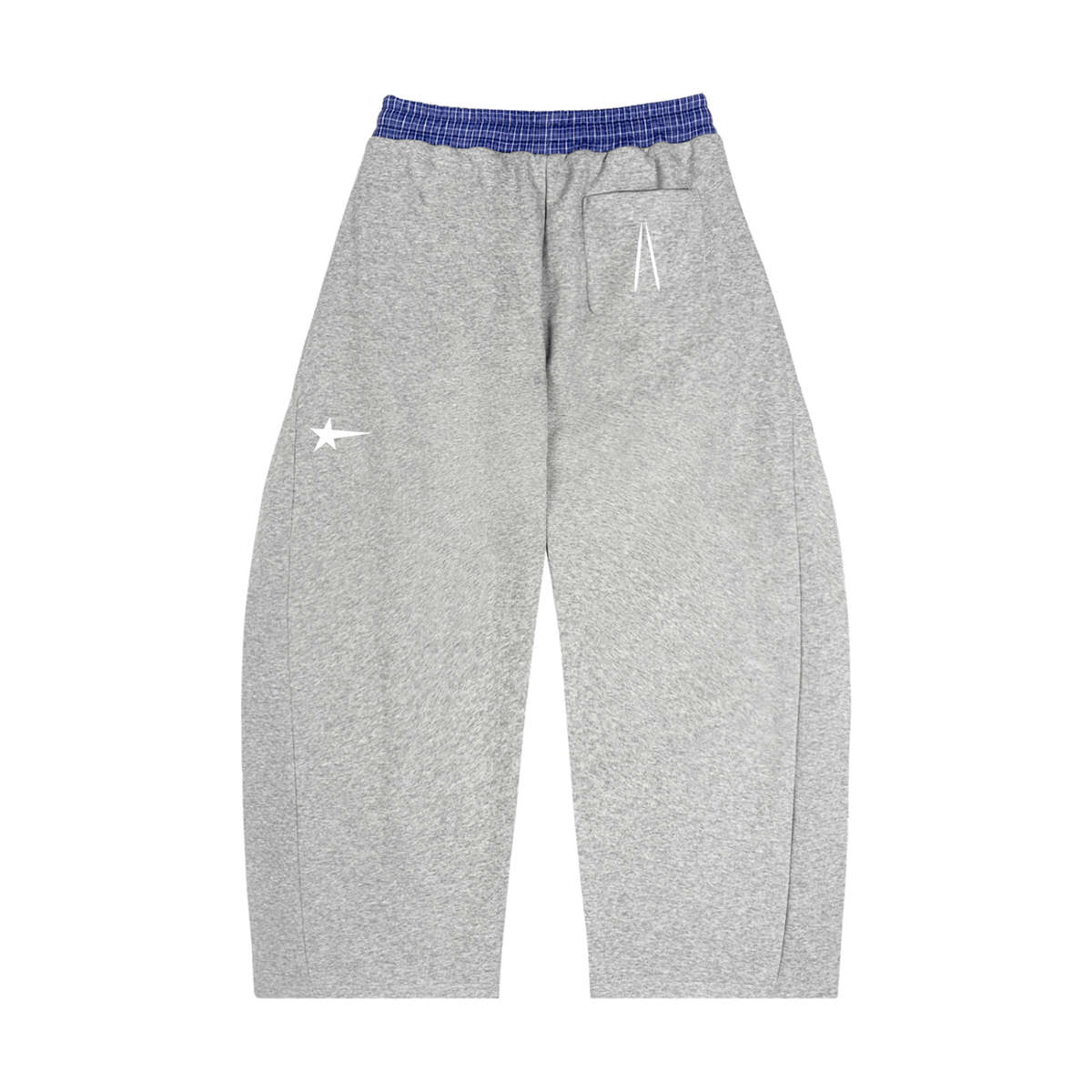 Plaid Waistband Barrel Sweatpants