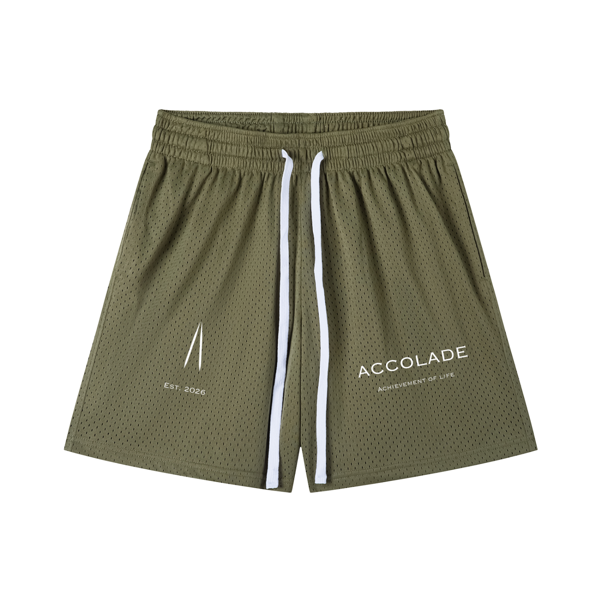 Mesh Drawstring Shorts