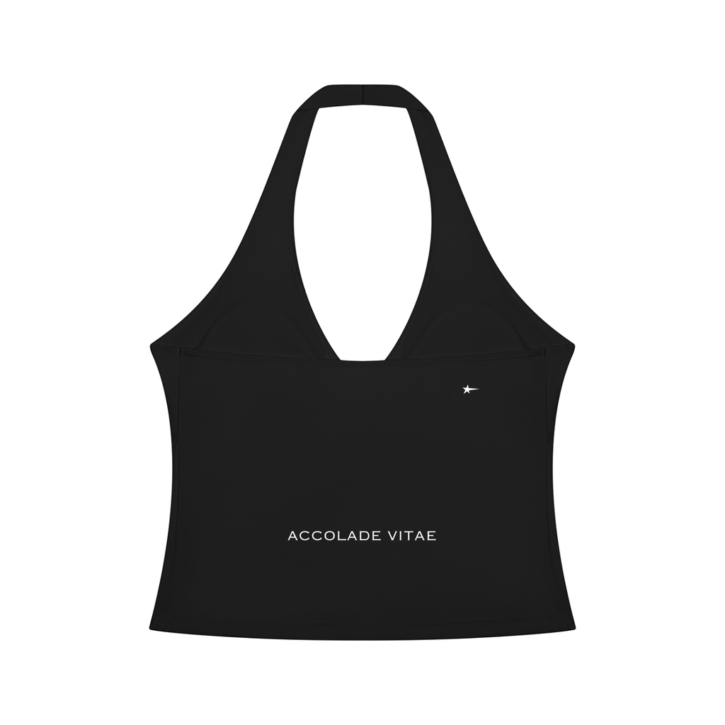 Women’s Ruched Halter Yoga Tank Top