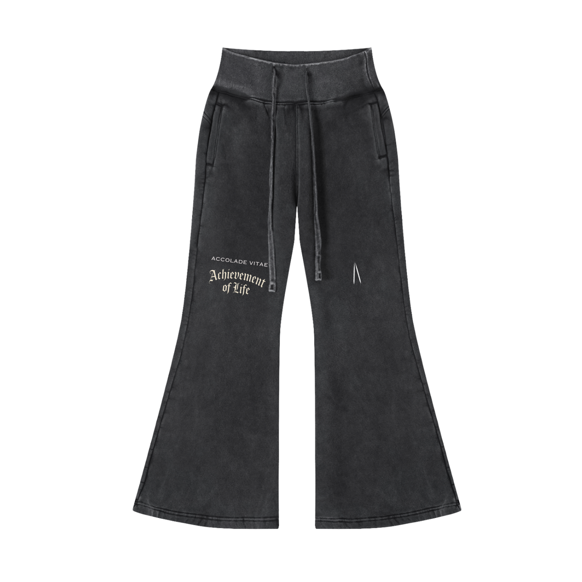 Vintage Washed Flared Fleece Pants