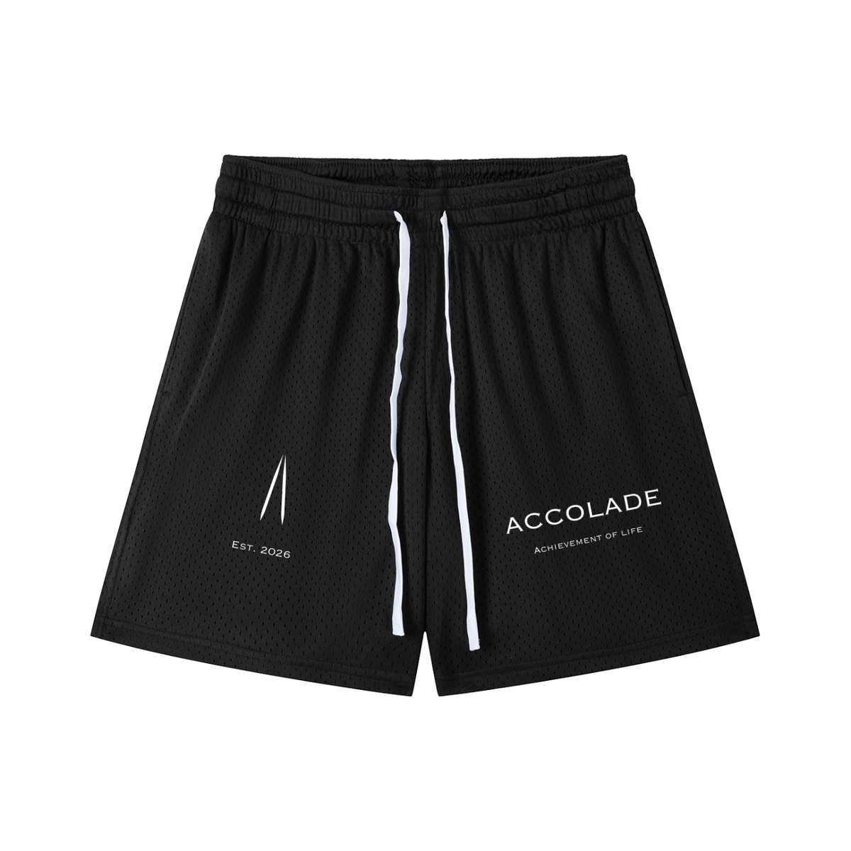Mesh Drawstring Shorts