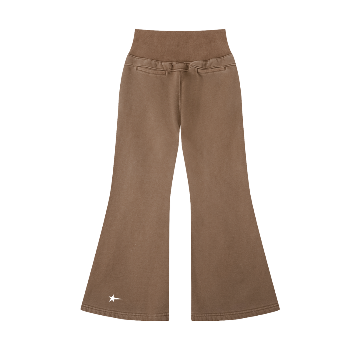 Vintage Washed Flared Fleece Pants