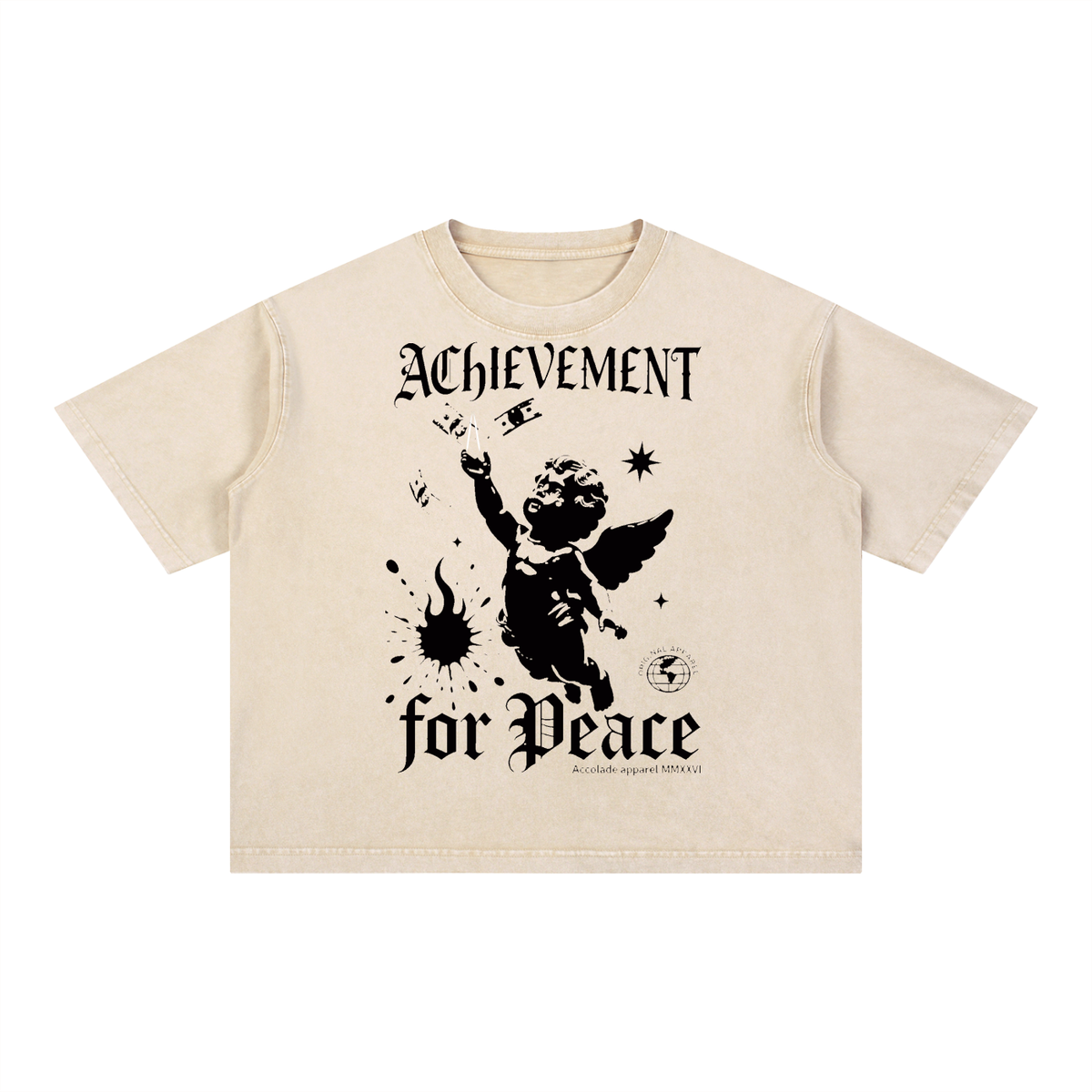 Mineral Wash Boxy Cotton T-Shirt