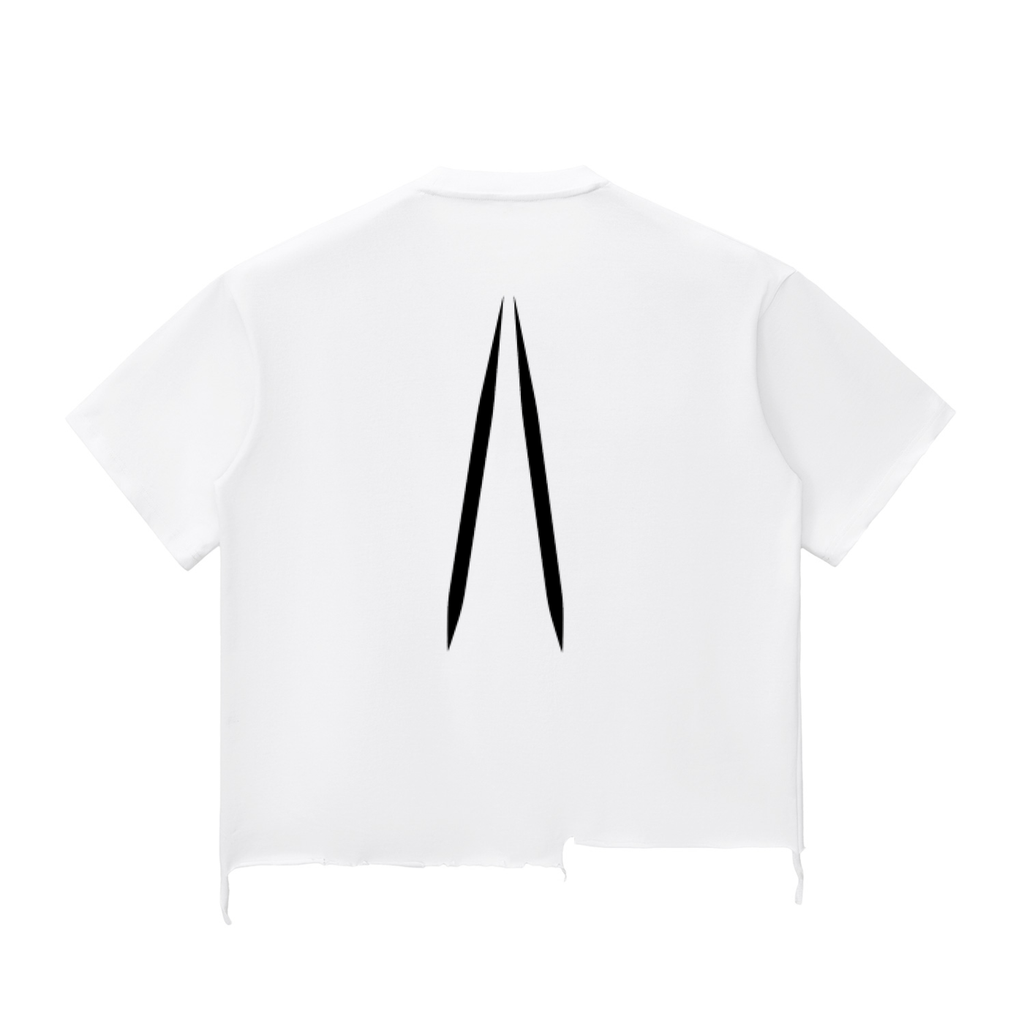 Snow Wash Raw-Hem Boxy T-shirt