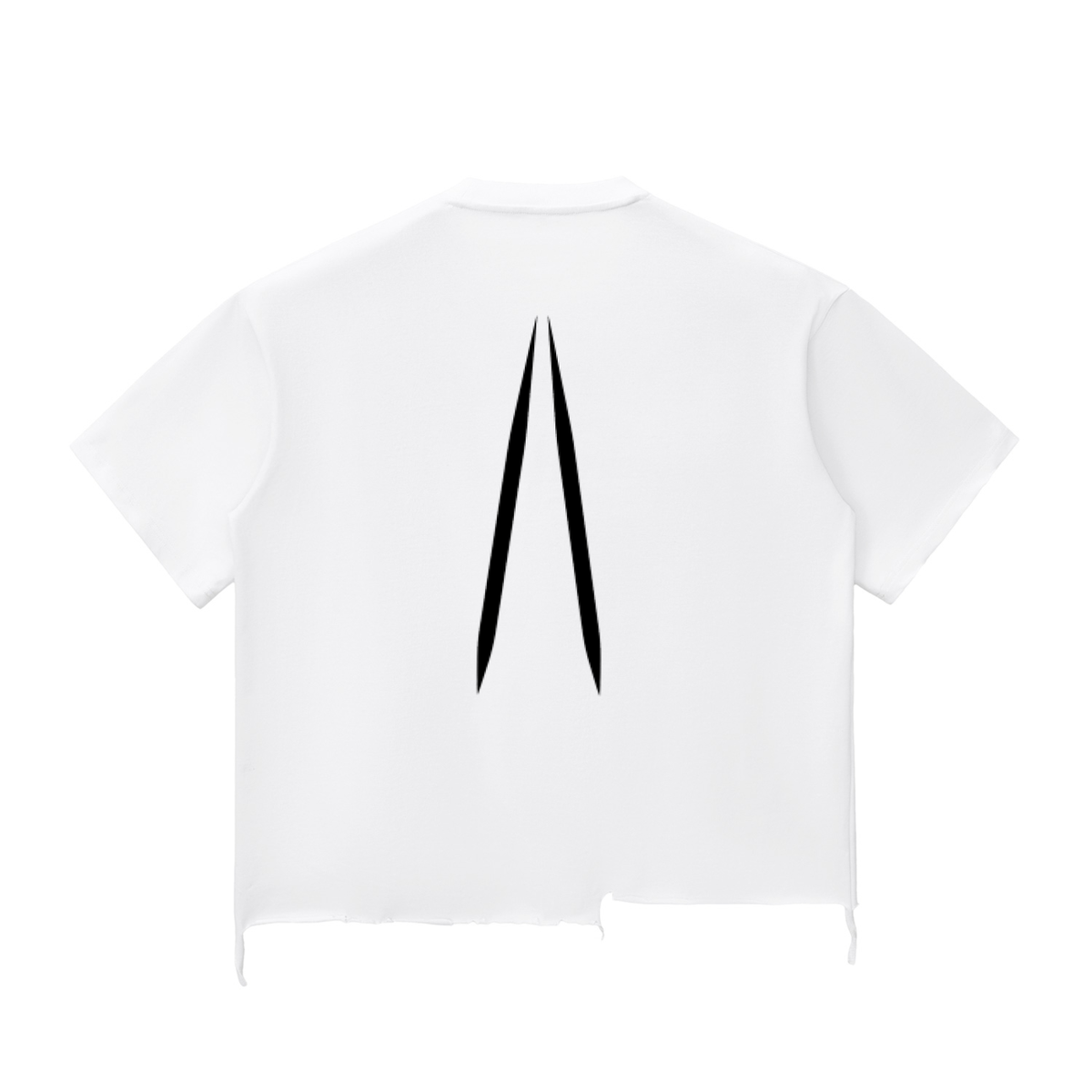 Snow Wash Raw-Hem Boxy T-shirt